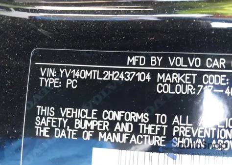 2017 Volvo S60 Dynamic from USA, damaged, VIN YV140MTL2H2437104